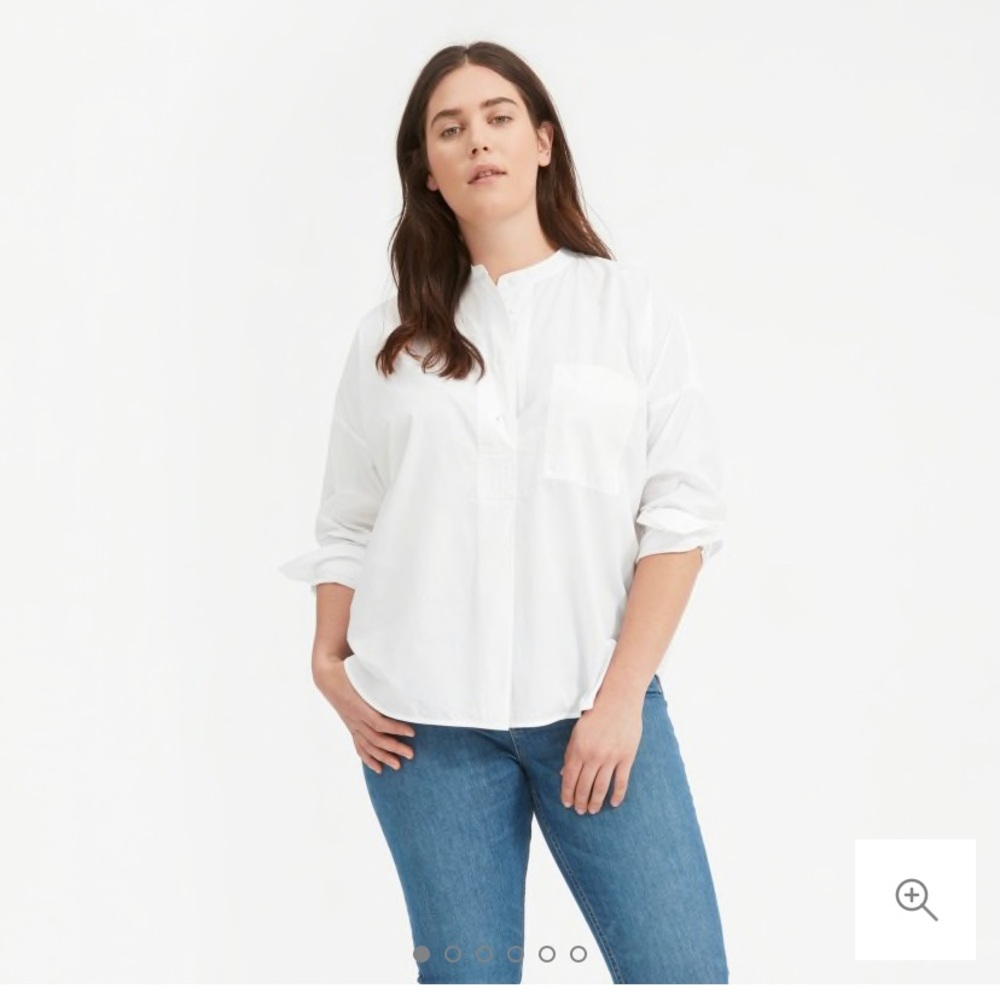 Everlane Soft Cotton Popover Shirt NWT